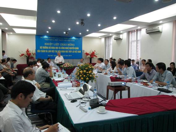 Ủy ban Khoa học, Công nghệ và Môi trường của Quốc hội làm việc với Viện khoa học thủy lợi Việt Nam